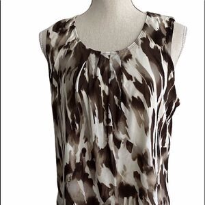 Chico’s Animal Print Lined Tank SzL/2